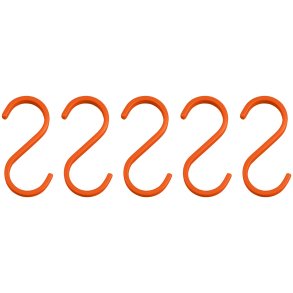 Mette Ditmer Hang-It Kleiderhaken 5er Set 6,5 cm, Orange