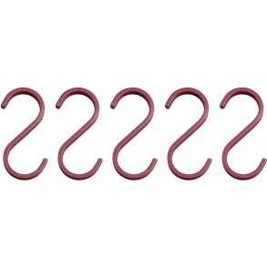 Mette Ditmer Hang-it Haken 5er Set H6,5 cm, Wine