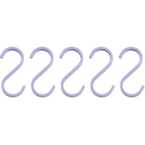 Mette Ditmer Hang-It Kleiderhaken 5er Set 6,5 cm, Lilac