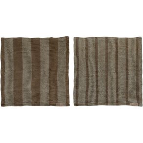Mette Ditmer Elvira Karklud 2 stk. 33x33 cm, Sand