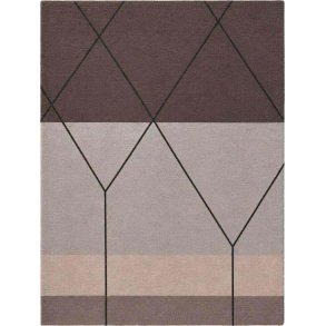 Mette Ditmer Linea Bodenmatte 55x80 cm, Braun