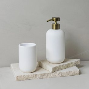 Mette Ditmer Lotus Sæbedispenser H18 cm, White