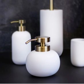 Mette Ditmer Lotus Sæbedispenser H13 cm, White