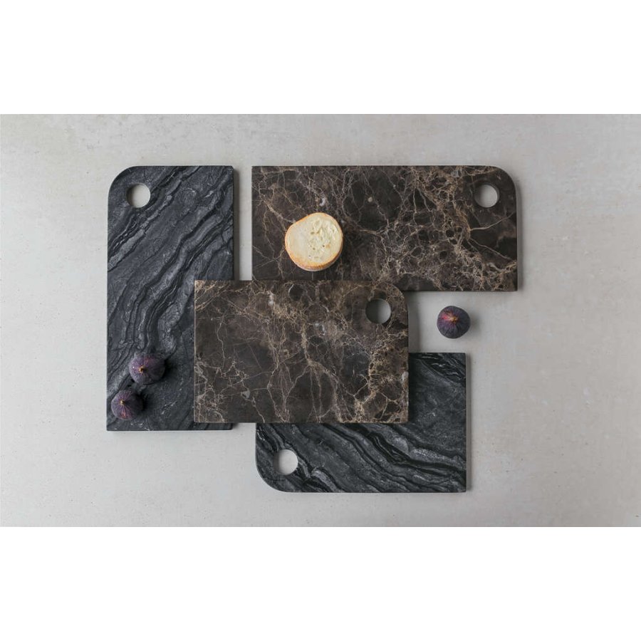 Mette Ditmer Marble Tablett 38 cm, Schwarz/Grau