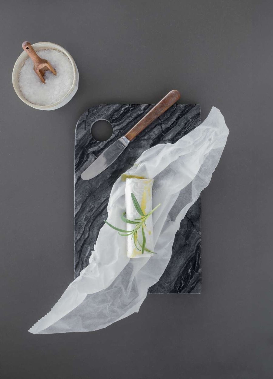 Mette Ditmer Marble Platte 30 cm, Schwarz/Grau