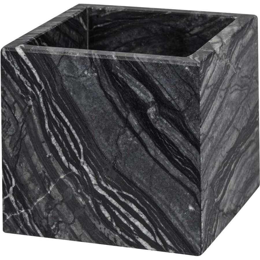 Mette Ditmer Marble Cube 8,5 cm, Schwarz/Grau