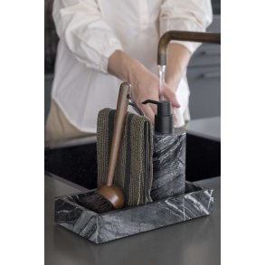 Mette Ditmer Marble Opvaskeholder H17,5 cm, Sort/Grå