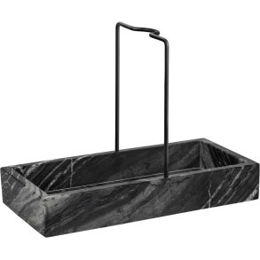 Mette Ditmer Marble Opvaskeholder H17,5 cm, Sort/Grå