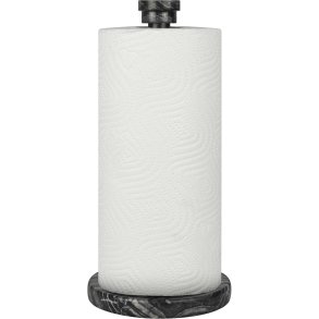 Mette Ditmer Marble Køkkenrulleholder H26 cm, Sort/Grå