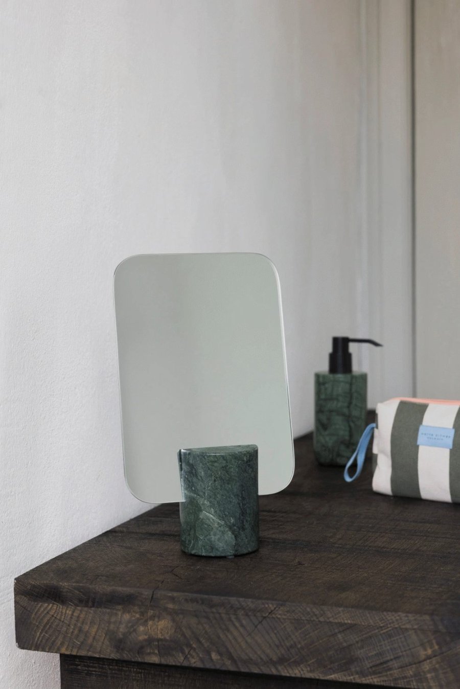 Mette Ditmer Marble Spejl 30x18 cm, Dark Forest