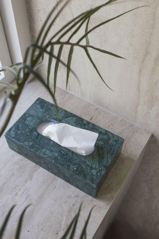 Mette Ditmer Marble Serviettenbox, Dark Forest