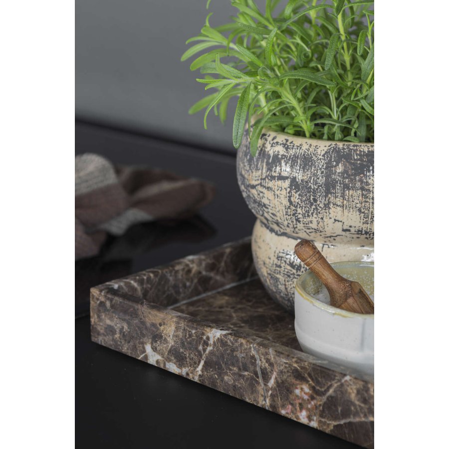 Mette Ditmer Marble Tablett 40 cm, Braun