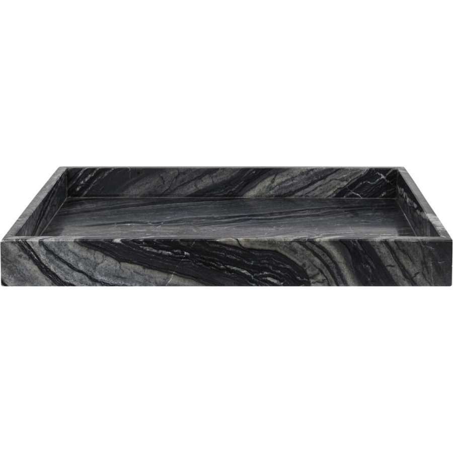 Mette Ditmer Marble Tablett 40 cm, Schwarz/Grau