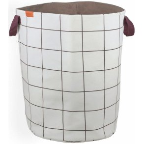 Mette Ditmer Mesh Vasketjskurv H50 cm, Brun/Off-White