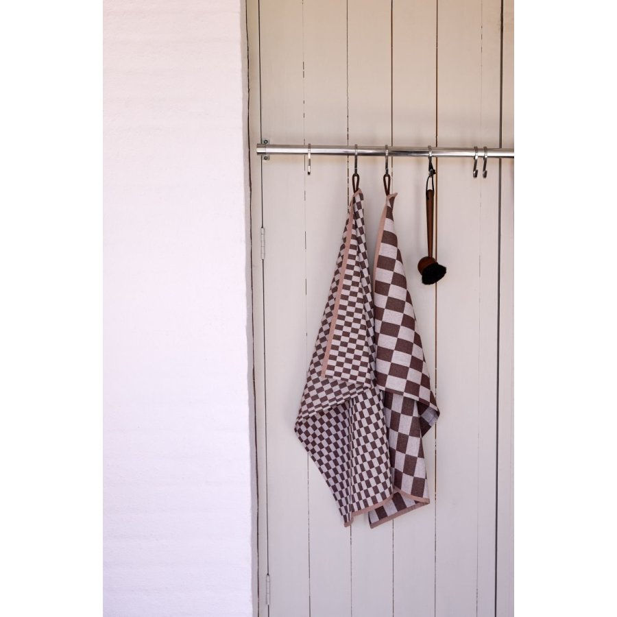 Mette Ditmer Mini-max Viskestykke 2 stk. 50x70 cm, Brun