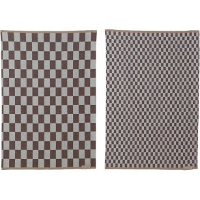 Mette Ditmer Mini-max Viskestykke 2 stk. 50x70 cm, Brun