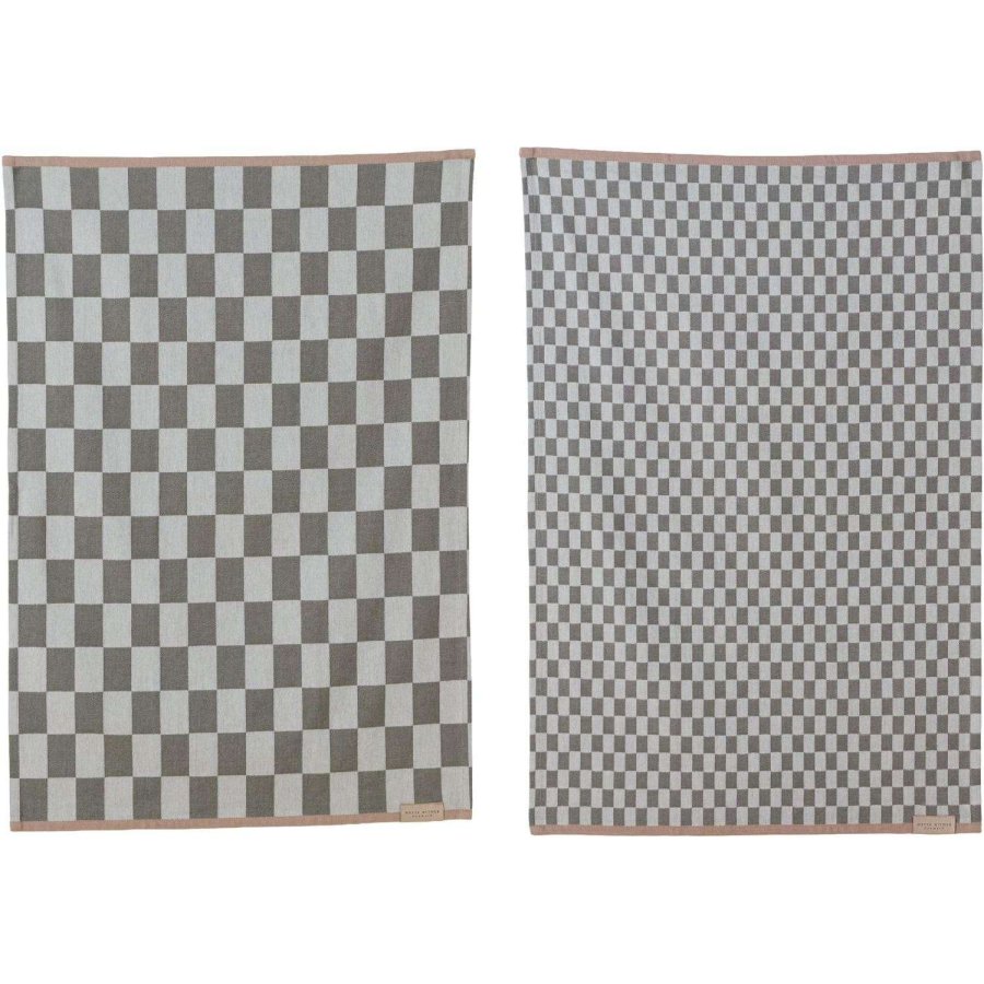 Mette Ditmer Mini-max Viskestykke 2 stk. 50x70 cm, Dark Olive