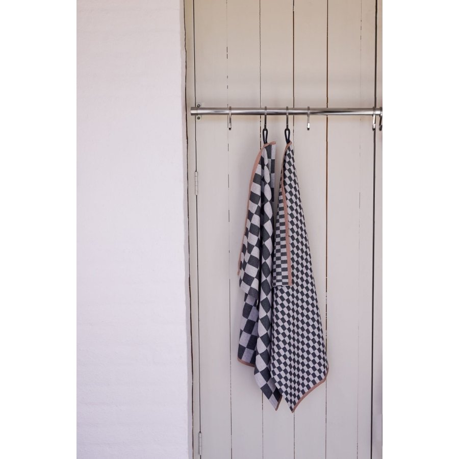 Mette Ditmer Mini-max Viskestykke 2 stk. 50x70 cm, Dark Grey