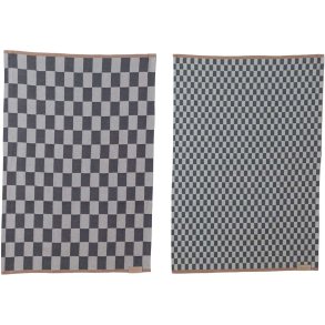Mette Ditmer Mini-max Viskestykke 2 stk. 50x70 cm, Dark Grey