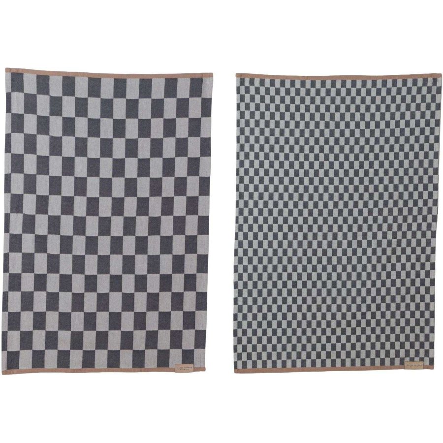 Mette Ditmer Mini-max Viskestykke 2 stk. 50x70 cm, Dark Grey