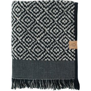 Mette Ditmer Morocco Handtuch 50X95 cm, Black/White