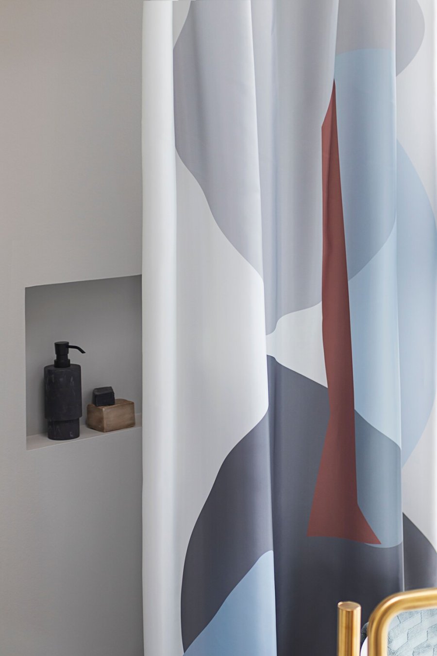 Mette Ditmer Gallery Duschvorhang 150x200 cm, Light Grey