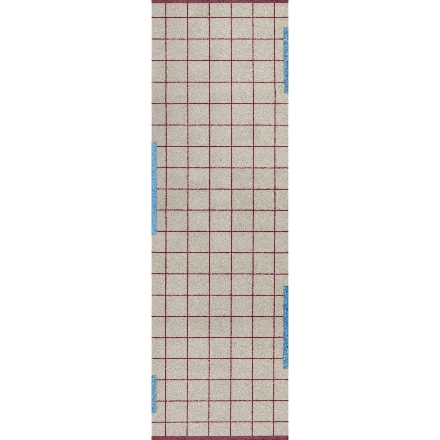 Mette Ditmer Network Bodenmatte 77x240 cm, Wine