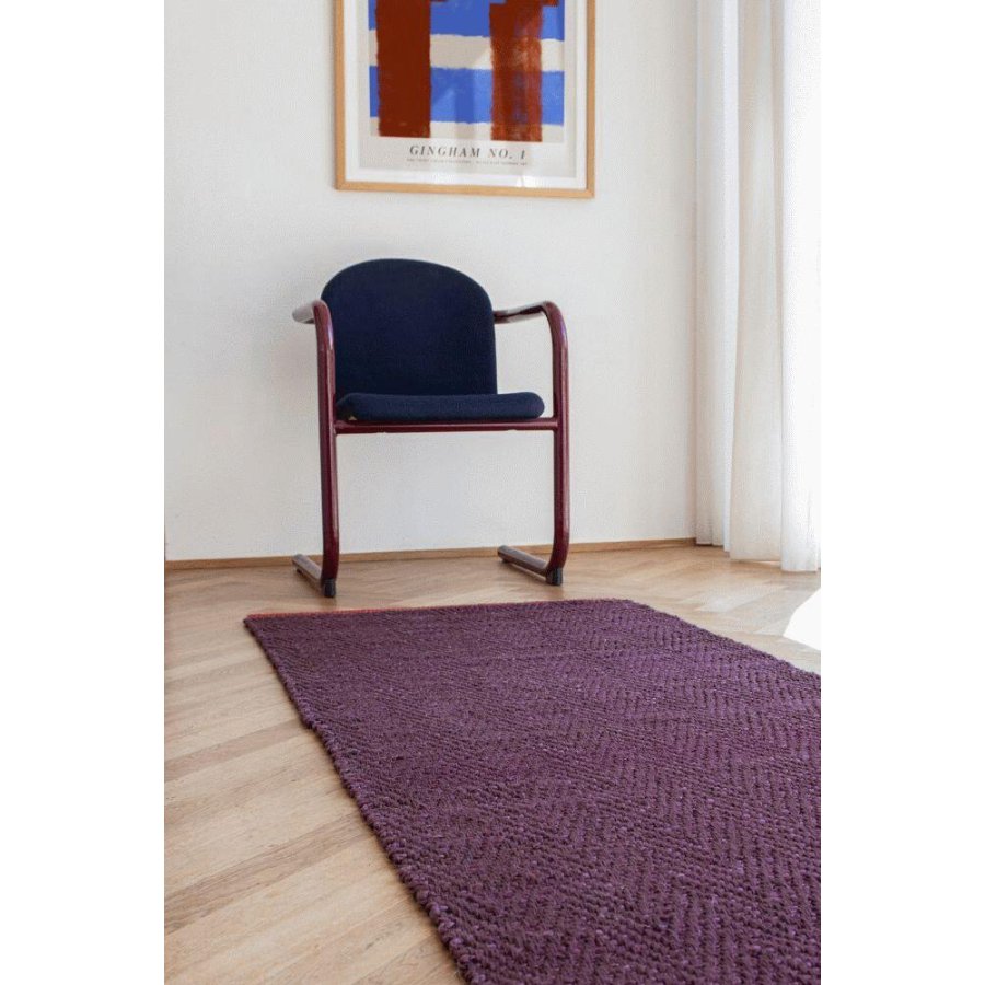 Mette Ditmer Notes Teppich 70×150cm, Weinrot