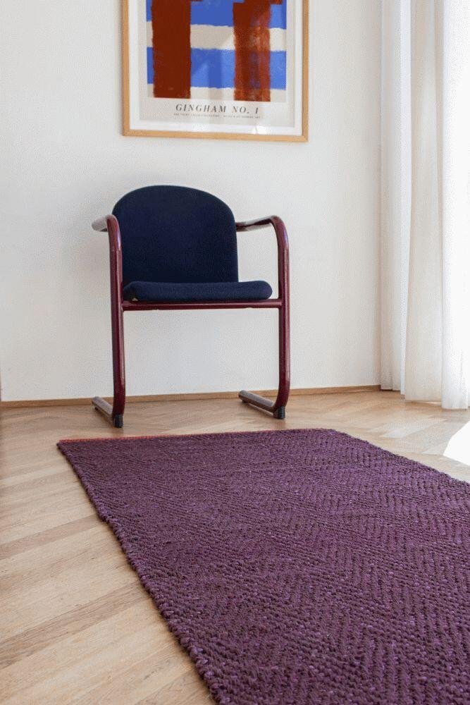 Mette Ditmer Notes Teppich 70×150cm, Weinrot