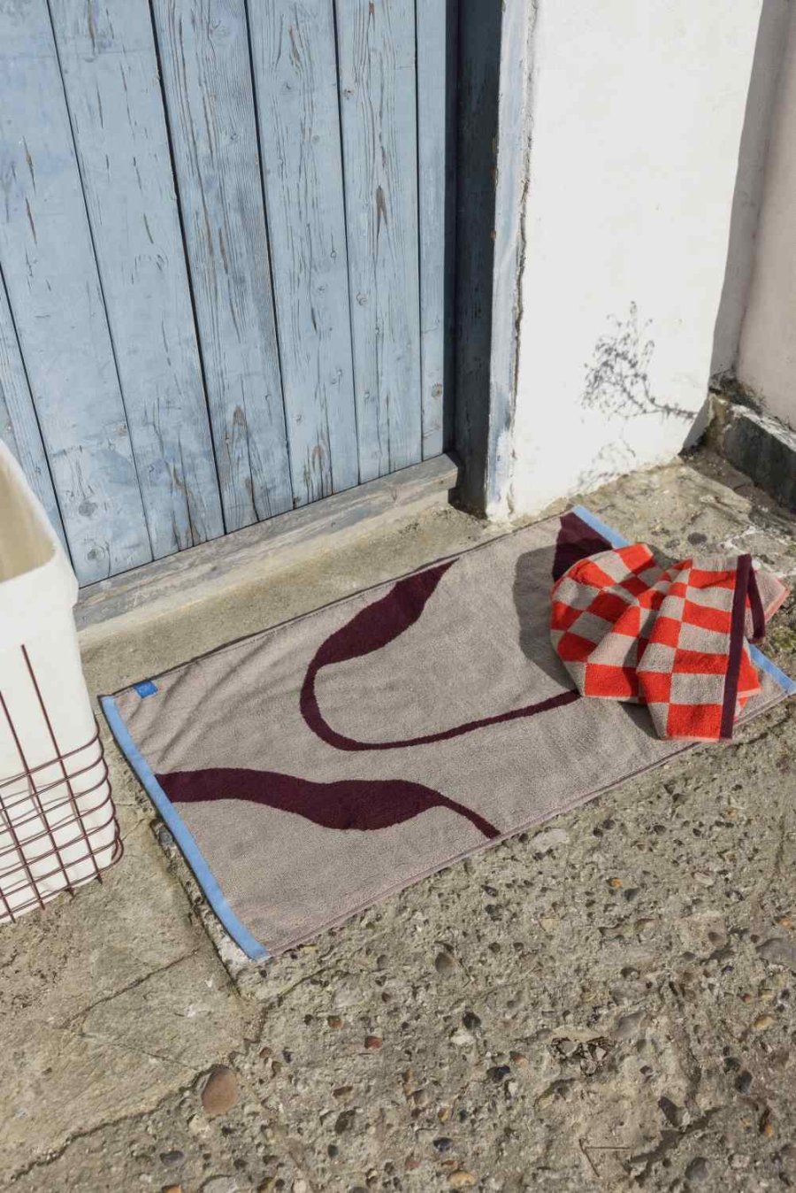 Mette Ditmer Nova Arte Badem�tte 50x80 cm, Wine/Sand