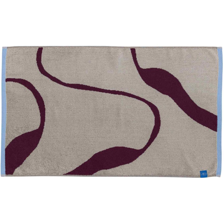 Mette Ditmer Nova Arte Badem�tte 50x80 cm, Wine/Sand