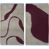 Mette Ditmer Nova Arte H�ndkl�de 2 stk. 50x90 cm, Wine/Sand