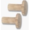 Mette Ditmer Point Haken 2er Set,  3,3 cm, Natural