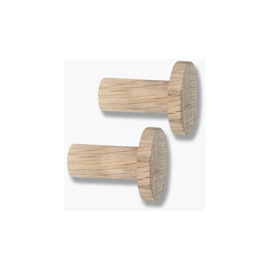 Mette Ditmer Point Haken 2er Set,  3,3 cm, Natural