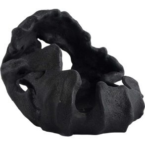 Mette Ditmer Reef Lysestage H13 cm, Sort