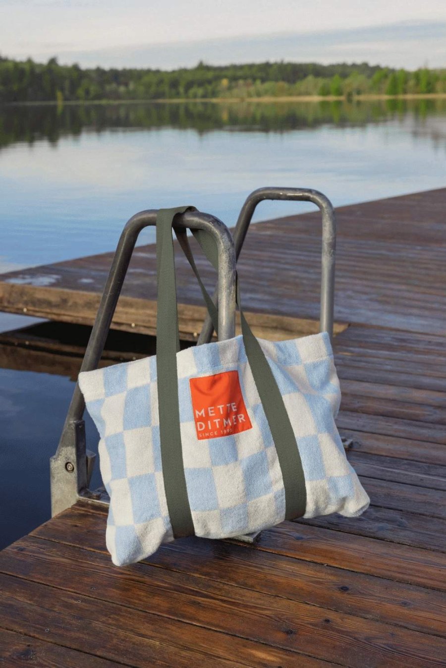 Mette Ditmer Retro Taske 64x45 cm, Light Blue