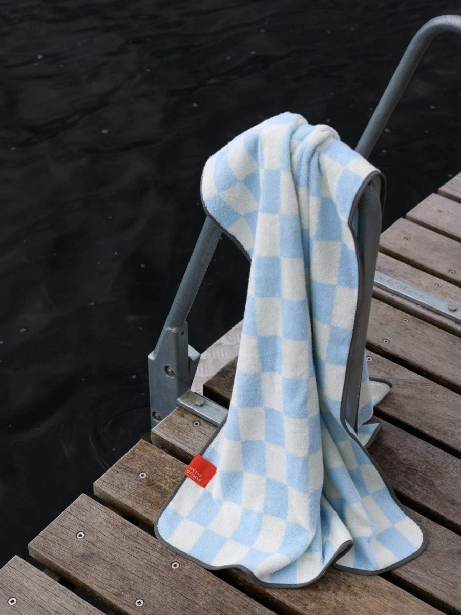 Mette Ditmer Retro H�ndkl�de 75x160 cm, Light Blue