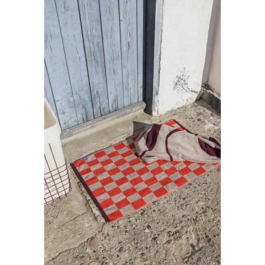 Mette Ditmer Retro Badem�tte 50x80 cm, Dark Orange