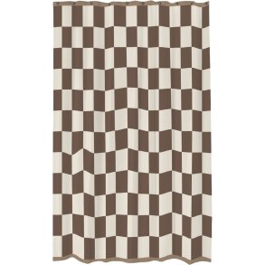 Mette Ditmer Retro Duschvorhang 150x200 cm, Braun