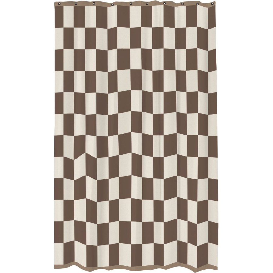 Mette Ditmer Retro Duschvorhang 150x200 cm, Braun