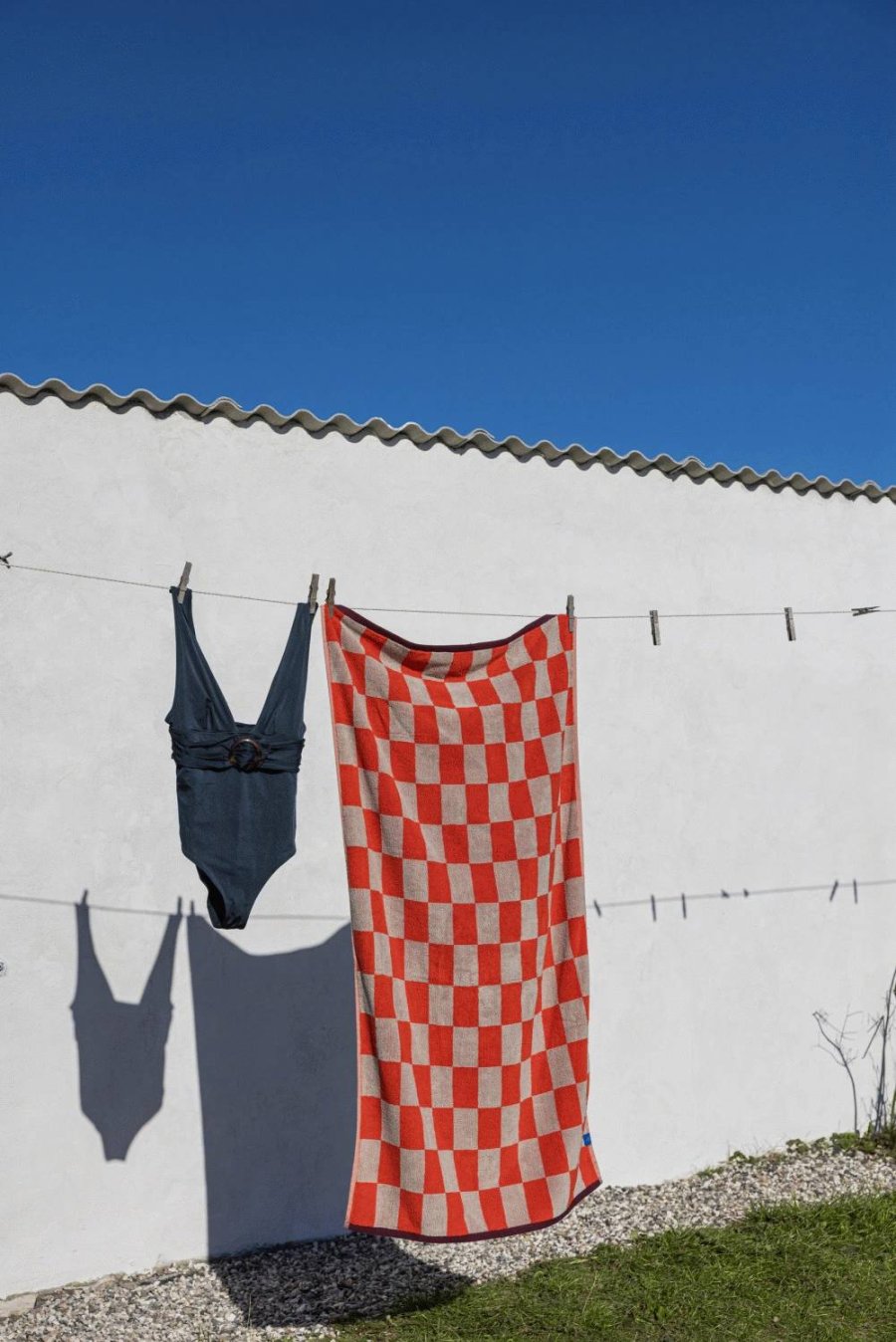 Mette Ditmer Retro H�ndkl�de 50x90 cm, Dark Orange