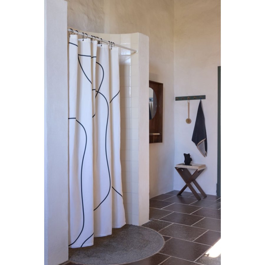 Mette Ditmer Shadow Duschvorhang 150x200 cm, Cremefarben
