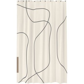 Mette Ditmer Shadow Duschvorhang 150x200 cm, Cremefarben