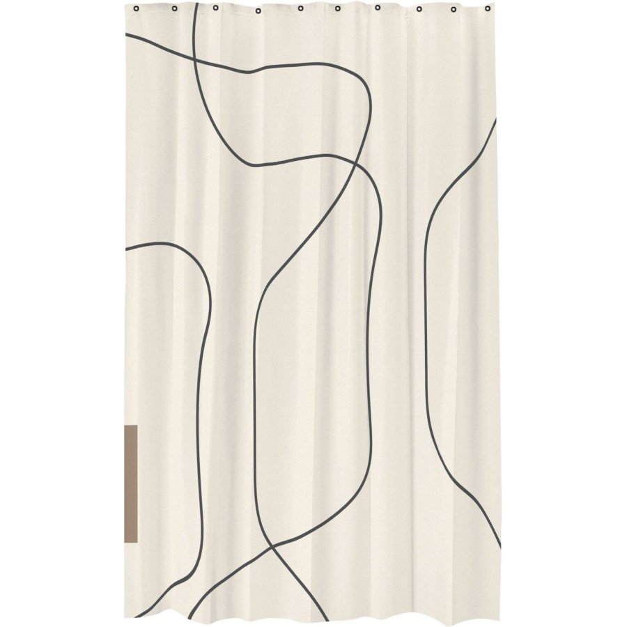 Mette Ditmer Shadow Duschvorhang 150x200 cm, Cremefarben