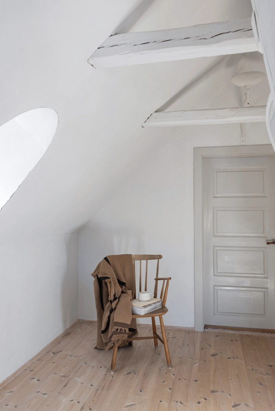 Mette Ditmer Shadow Plaid 130x175 cm, Latte/Sort