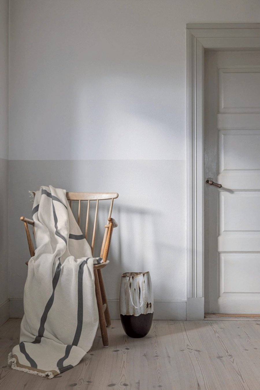 Mette Ditmer Shadow Plaid 130x175 cm, Off-white/Gr�