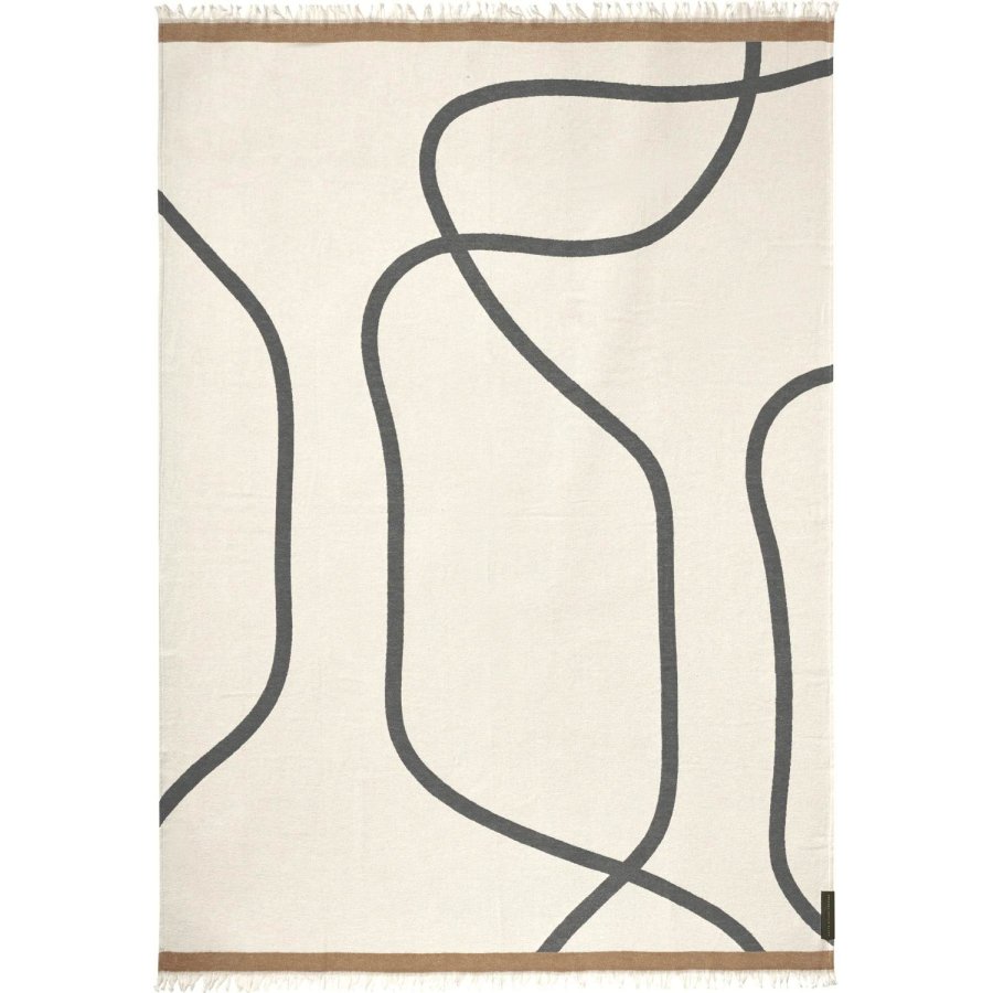 Mette Ditmer Shadow Plaid 130x175 cm, Off-white/Gr�