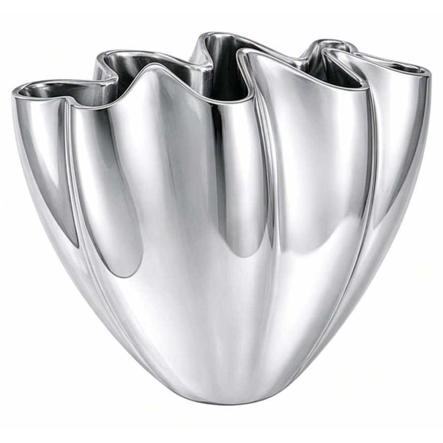 Mette Ditmer Shell Vase H30 cm, Krom