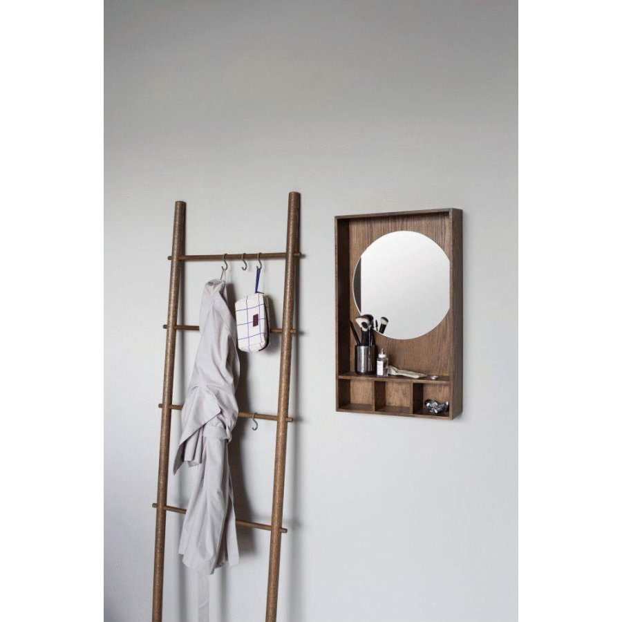 Mette Ditmer Show-Me Regal mit Spiegel 40×60cm, Dunkel Geölt