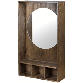 Mette Ditmer Show-Me Regal mit Spiegel 4060cm, Dunkel Gelt